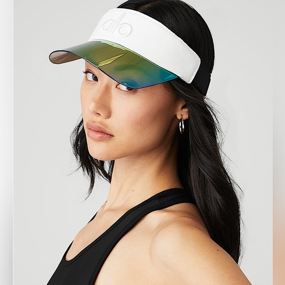 ALO Yoga White and Iridescent Solar/Tennis Visor 💞 - Picture 1 of 5